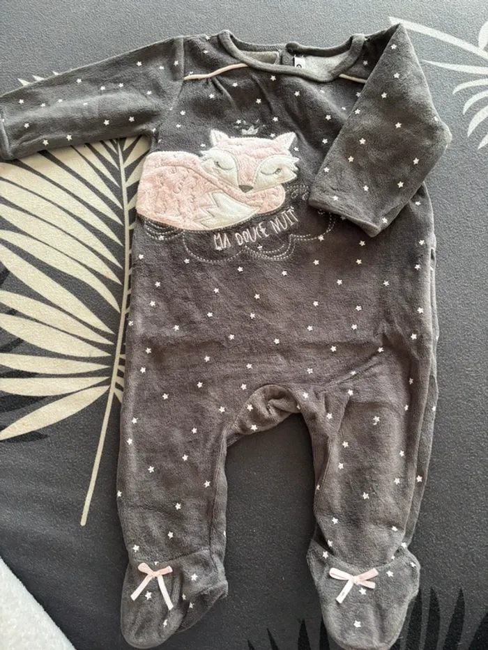 Pyjama velours 3 mois