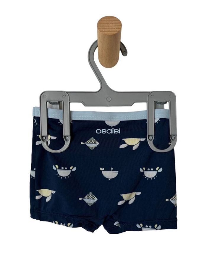 Maillot / boxer de bain bébé (motifs marins) - Obaïbi 12 mois (74cm) - photo numéro 3