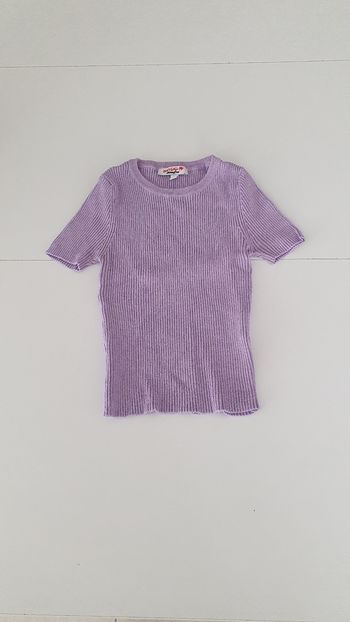 Haut cottelé lilas en S