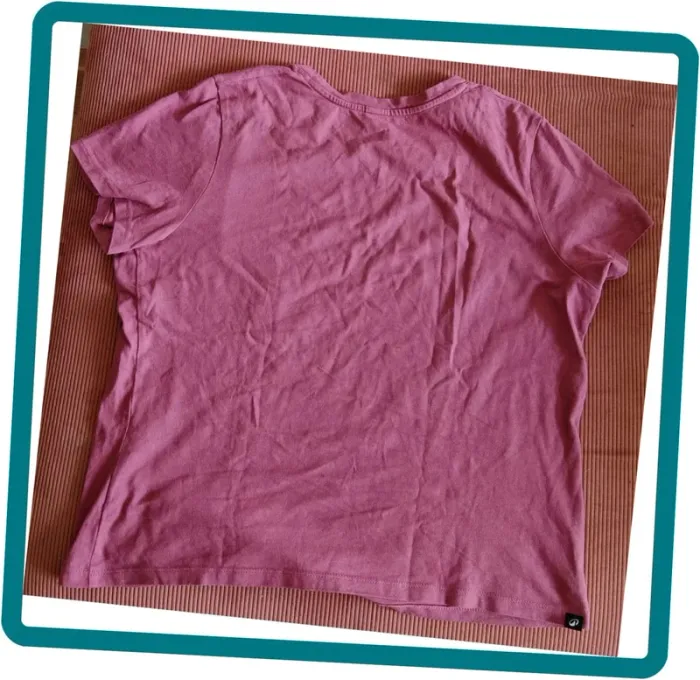T-shirt de sport en coton femme bordeaux Decathlon taille L - photo numéro 3