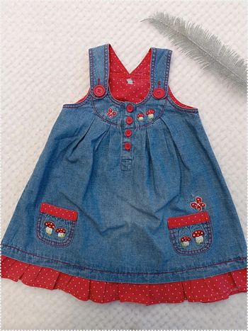 🔸Robe Salopette Jean La Halle – 18 Mois 🔸