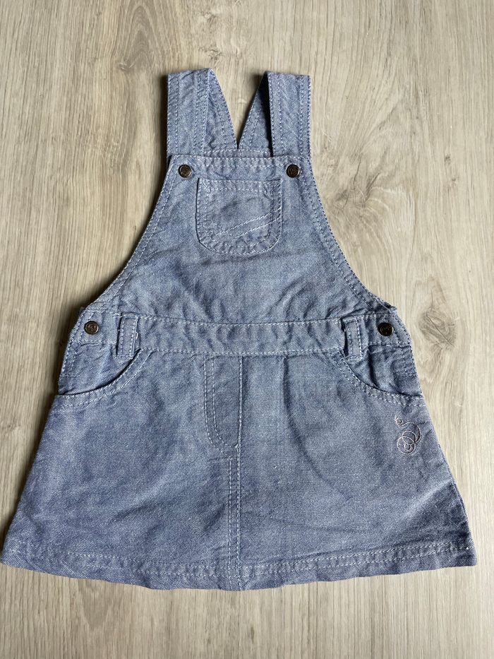 Adorable robe salopette coton In extenso 9 mois
