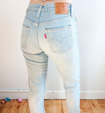 Jeans bleu boyfriend Levis 501