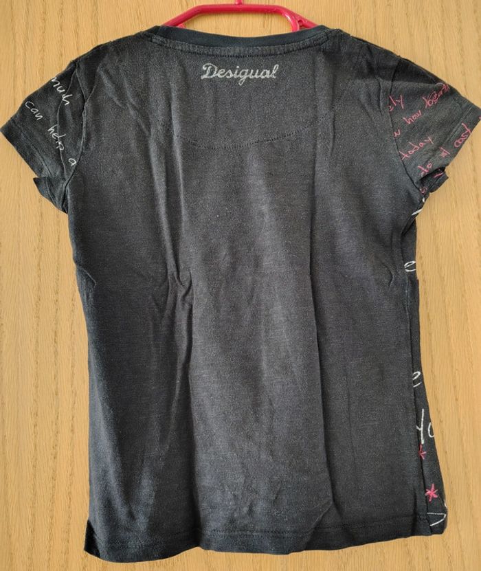 T-shirt noir fille 7/8 ans - photo numéro 2