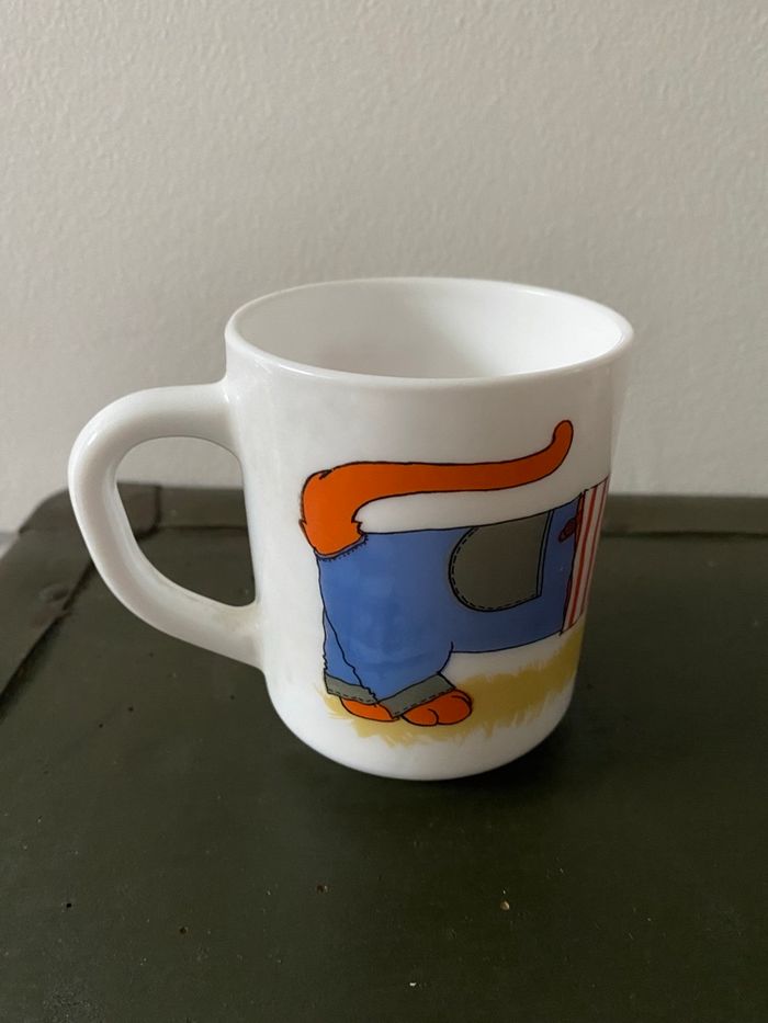 Mug arcopal vintage chat - photo numéro 2