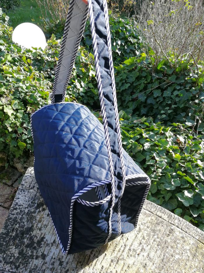 Sac à langer incomplet Baby on Board bleu matelassé - photo numéro 8