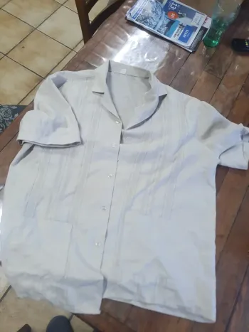Chemise blanche manche courte grande taille