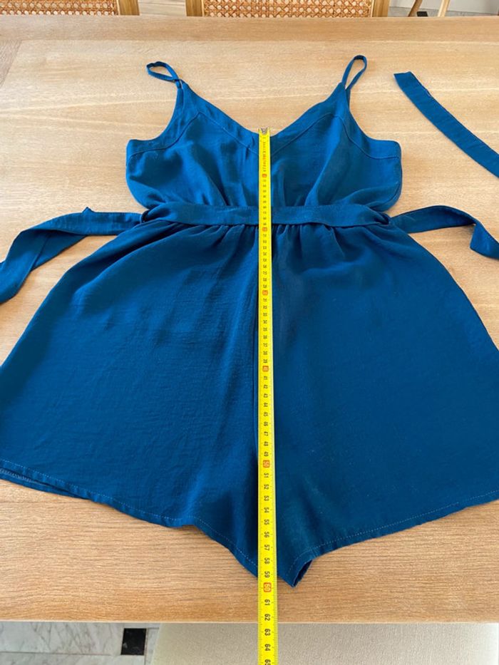 Combi short bleue fines bretelles Etam taille 36 - photo numéro 12
