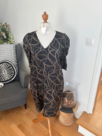 Sublime robe manches 3/4 froncées - Cottonade Paris - T42