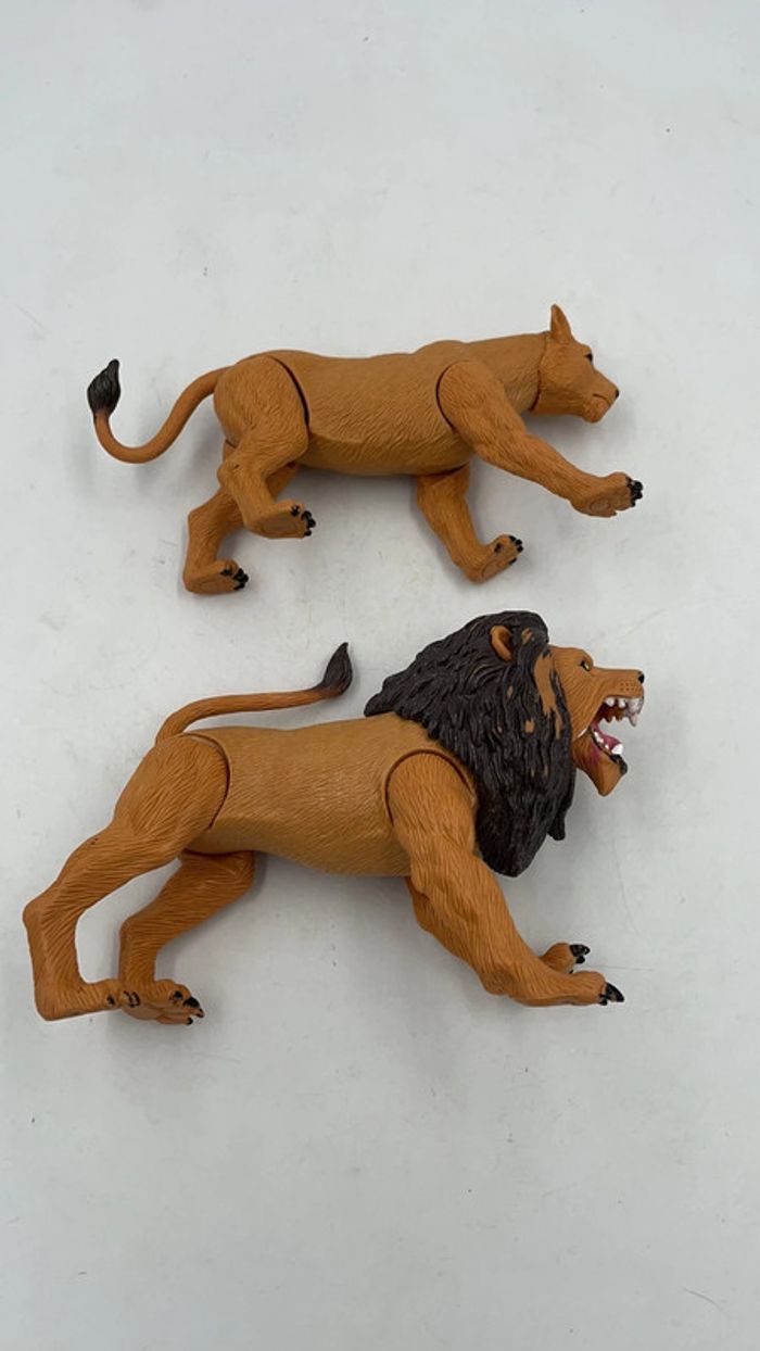Figurines articulés Lion et lionne 18 cm et 12 cm - photo numéro 6