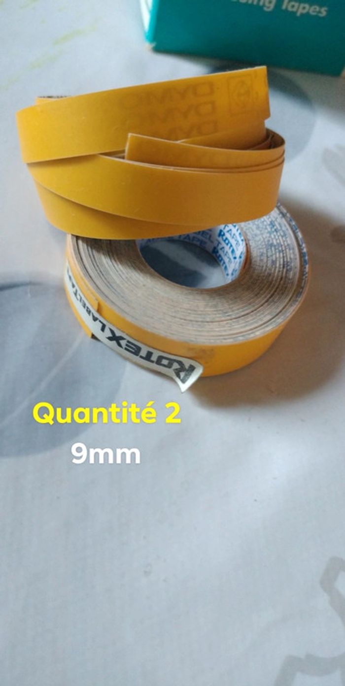 6 rubans pour étiqueteuse différentes tailles : 9mm/6mm de largeur - photo numéro 2