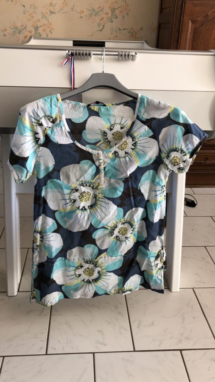 Blouse à fleurs