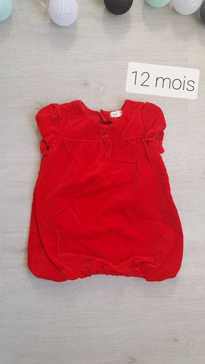 Robe velours 12 mois