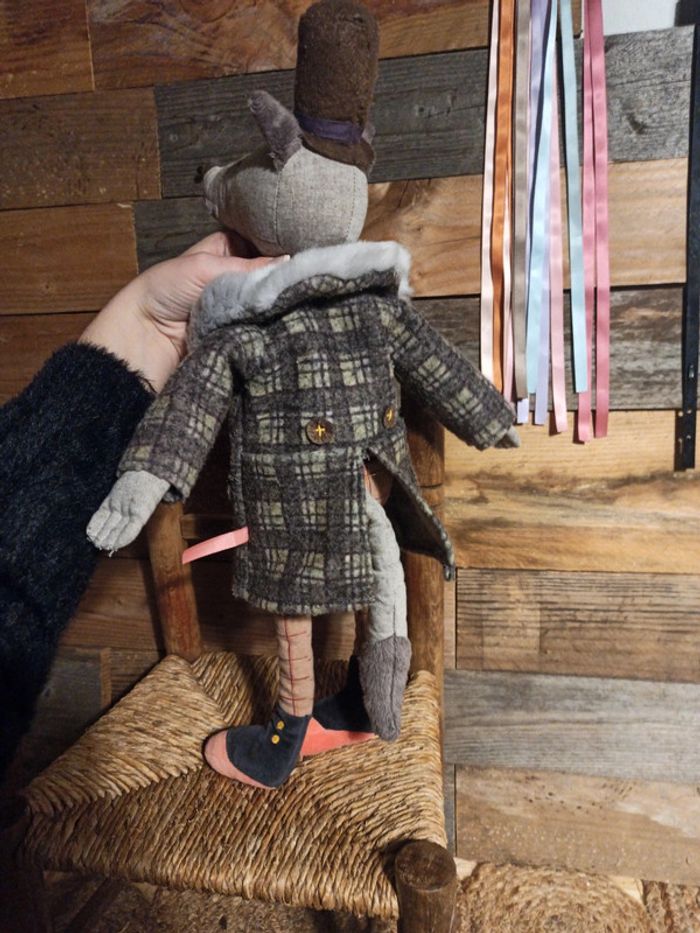 Peluche loup gentleman Moulin roty tbe - photo numéro 5