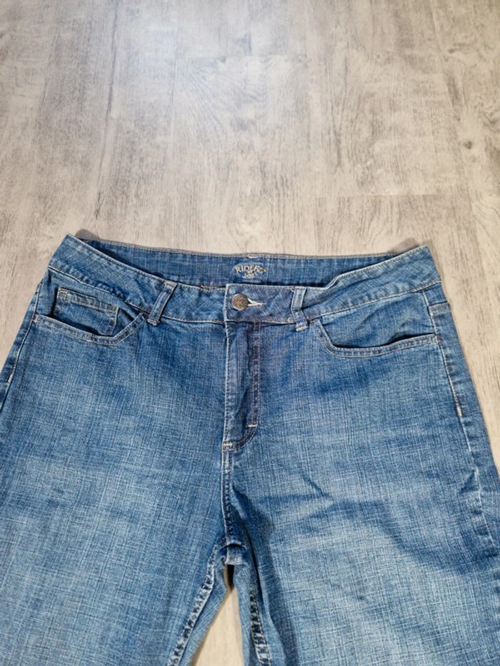 Jeans Riders By Lee Vintage Coupe Evasé Bleu Taille 2XL Femme - photo numéro 2