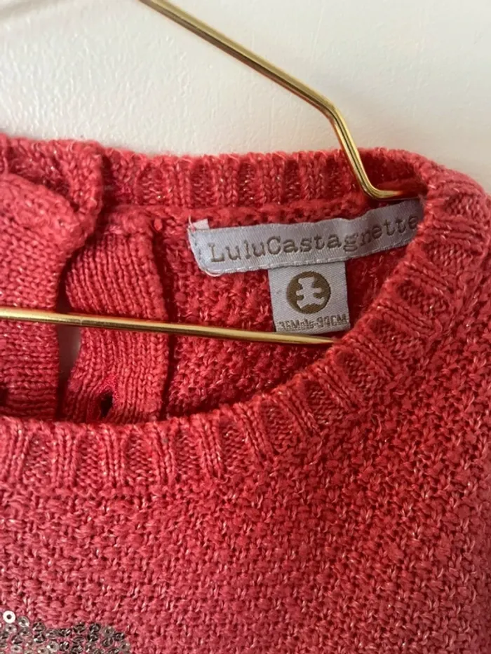 Pull Lulu castagnette taille 36 mois en parfait état - photo numéro 2