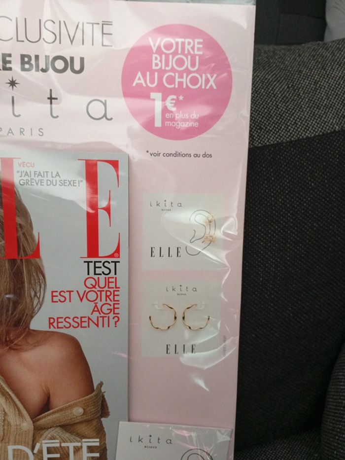 Magazine Elle avec bijou Ikita - photo numéro 3