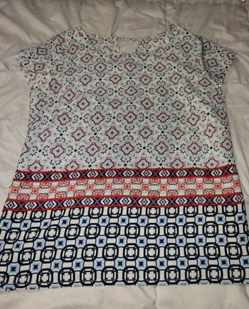 Tshirt fluide à motifs géométriques - T38