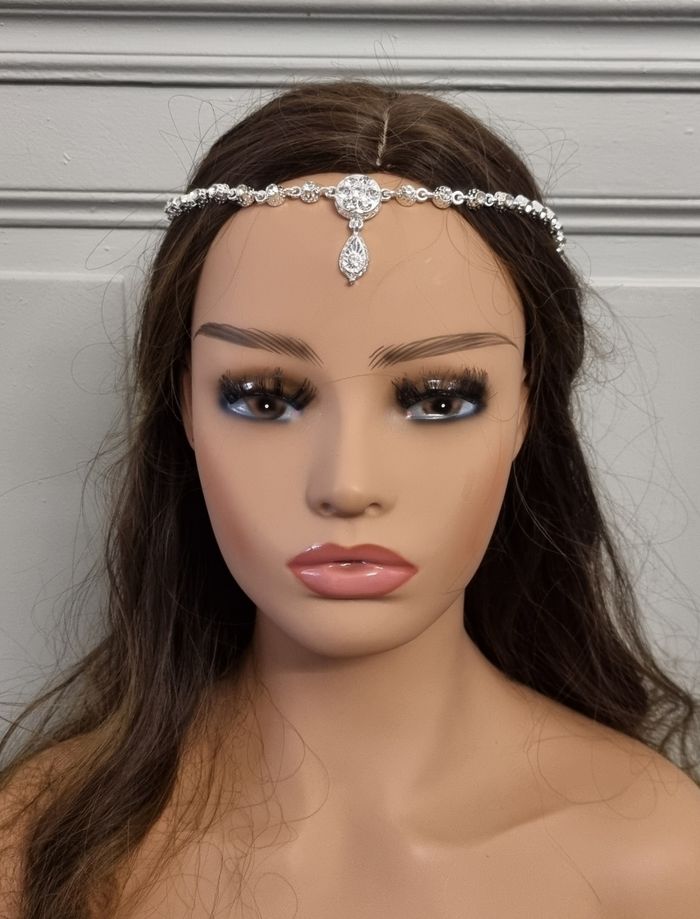 Bijou de tête algérien argenté "Khit El Rouh" - photo numéro 3