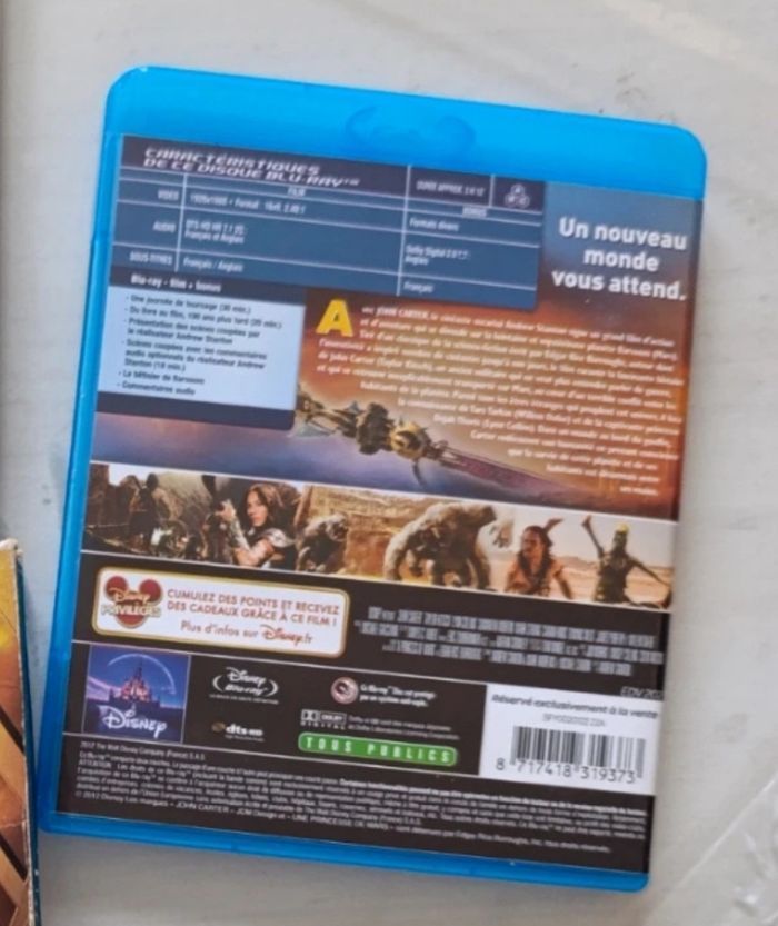 Blu-ray John Carter Disney et Félins Disney neuf sous blister - photo numéro 4