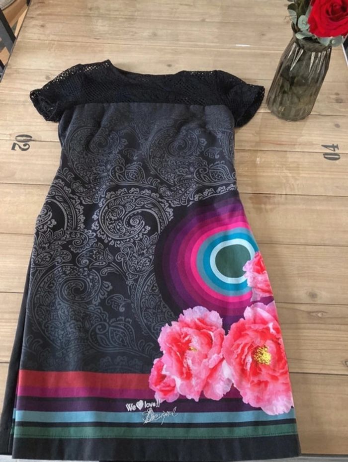 Robe noire desigual taille L