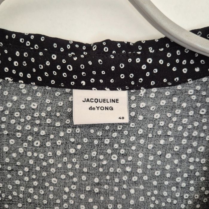 Robe tunique noir à pois neuve - Jacqueline de Young - Taille L : 40 - photo numéro 2