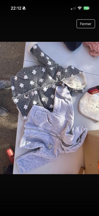 Lots veste bébé