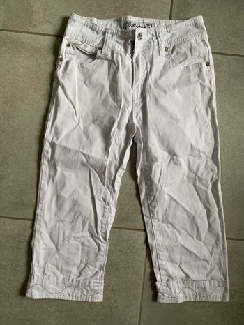 Magnifique Pantacourt blanc taille 38