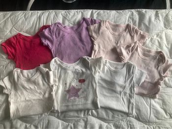 Lot bodies manches courtes 12 mois
