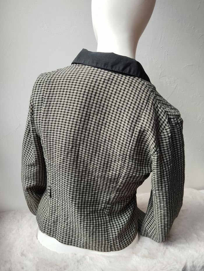 Chemise courte stylé écolière gros boutons noirs - photo numéro 3