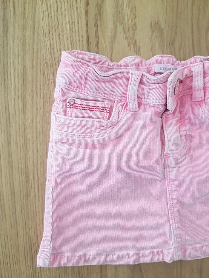 Jupe rose Okaïdi 3 ans taille réglable - photo numéro 3