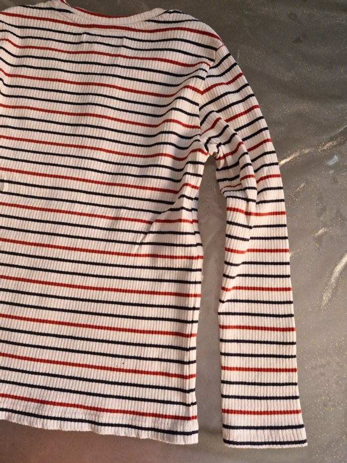 Tee shirt garçon à rayures - photo numéro 6