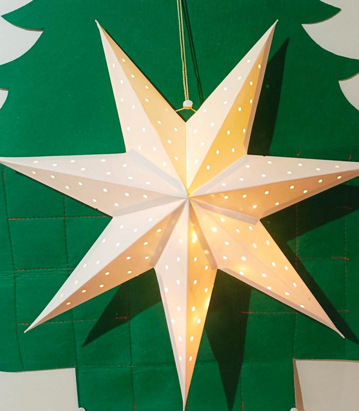 Joli Duo d'étoiles lumineuses Vertbaudet Blanc/Doré Neuves - photo numéro 3