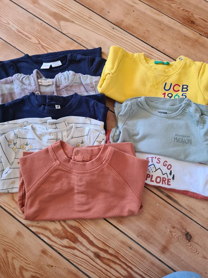 Lot de 8 blouses à longues manches