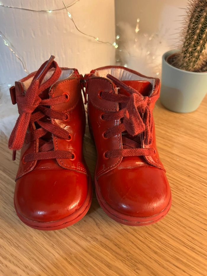 Chaussures rouges Jacadi taille 20 - photo numéro 3