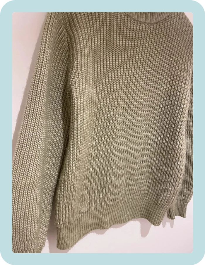 Pull vert pastel en maille - photo numéro 6
