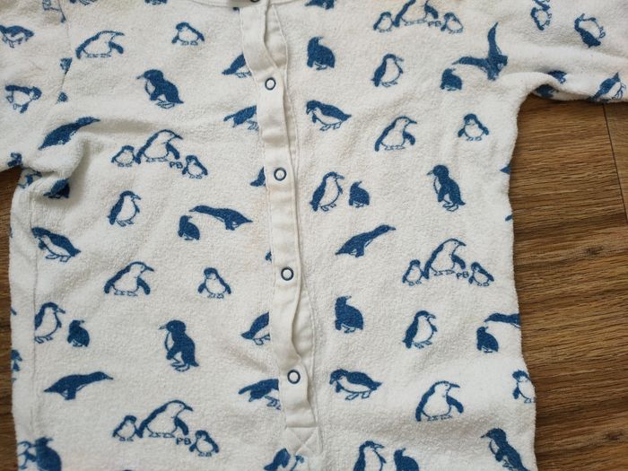 Lot Petit Bateau 5 ans thème pingouin combinaison pyjama éponge - photo numéro 4