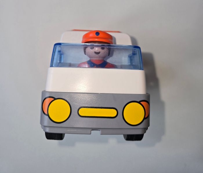 123 playmobil camion poubelles/ boîte à formes 6774 complet - photo numéro 5