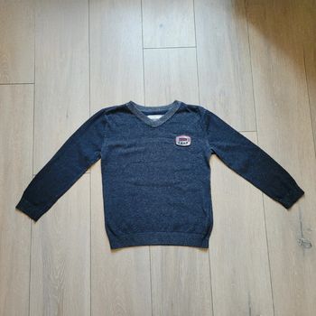 Pull bleu marine chiné. Garçon 8 ans. Marque Orchestra