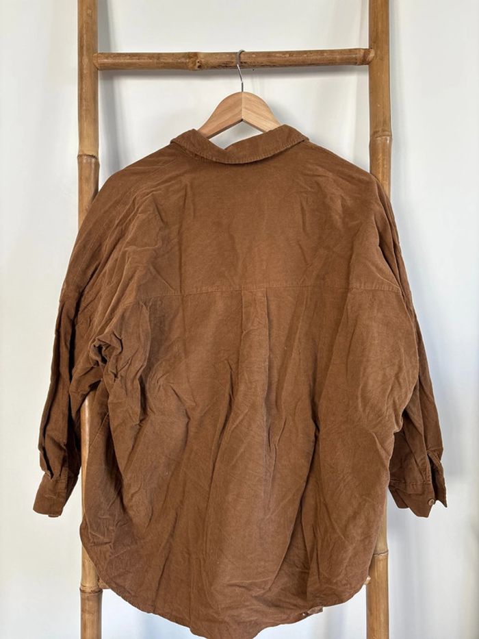 Chemise marron en velours zara taille M - photo numéro 6