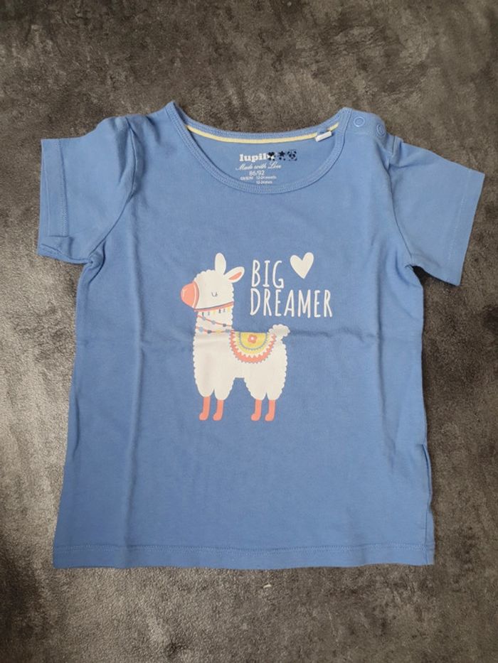 Lot 4 t-shirts bébé fille 12-24 mois lupilu - photo numéro 3