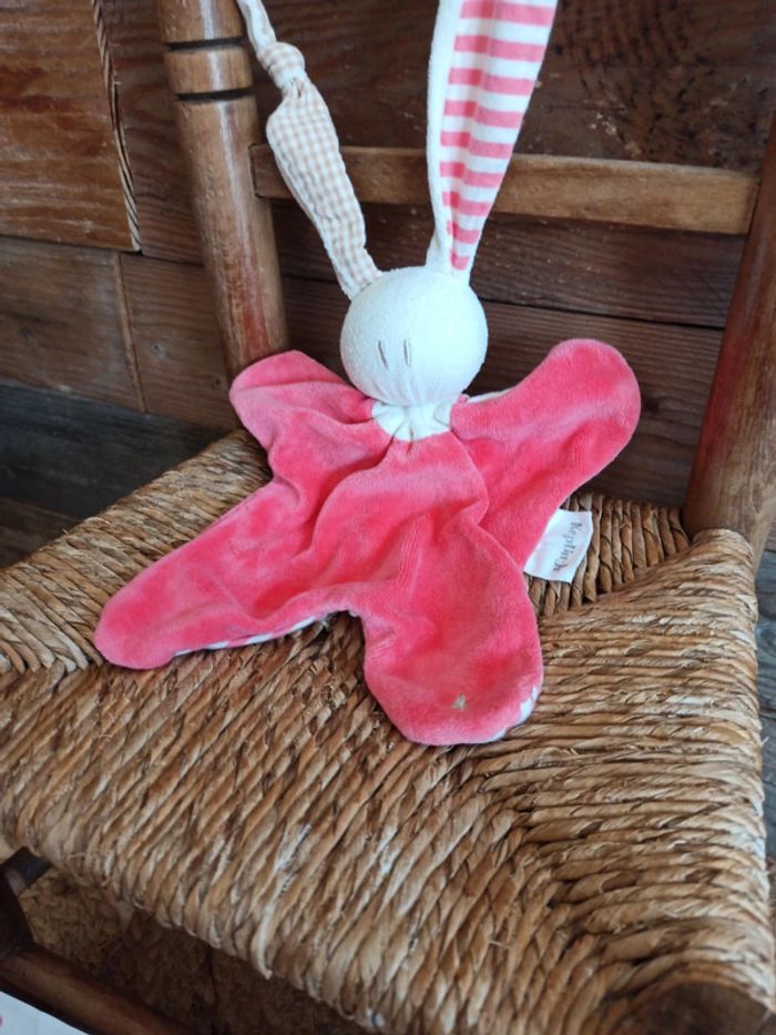 Doudou lapin rose keptin-jr tbe - photo numéro 2