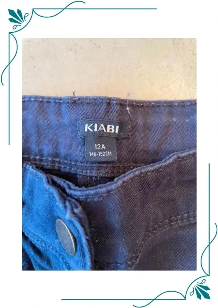 Jean bleu vif Kiabi 12 ans - photo numéro 2