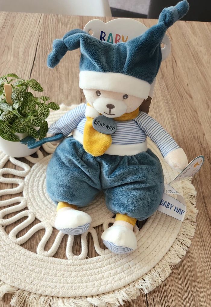 Doudou bébé Ours Baby Nat Neuf