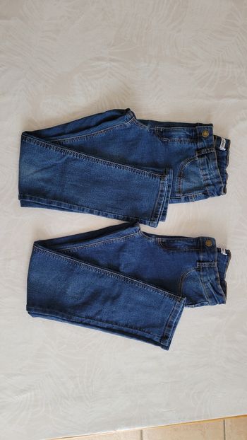 Lot de jean stretch ou tregging taille réglable 10 ans