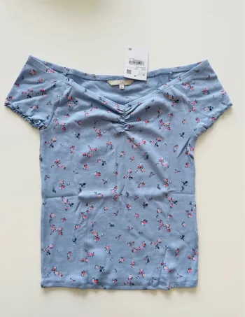 Haut à fleurs manches courtes - XL - C&A