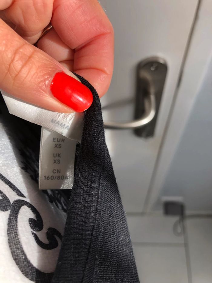 Robe grossesse noire H&M Mama XS pour 36-38 - photo numéro 7