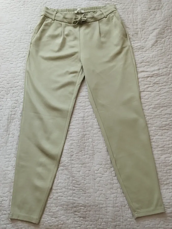 Pantalon vert pomme droit et classique été femme taille 40 New Yorker - photo numéro 3