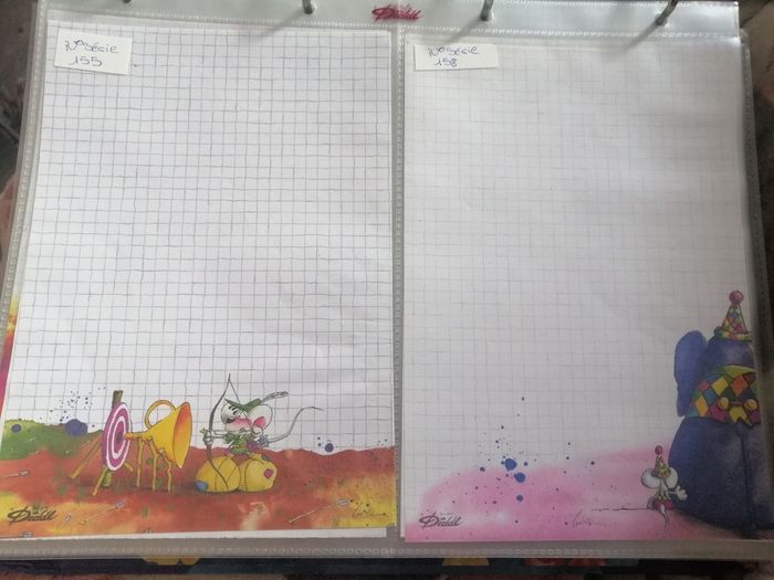 Lot(2)a personnaliser feuille diddl A5 rare - photo numéro 6