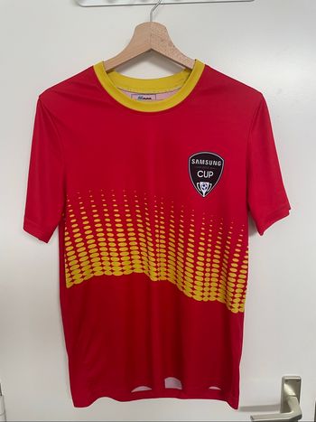 Maillot Samsung Cup 2018 – rouge et jaune – maillot d’entraînement sportif